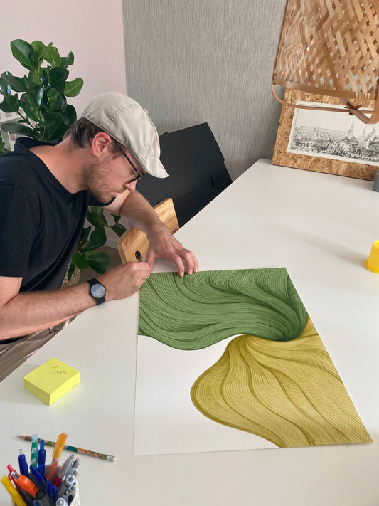 Original marker drawing (A2)